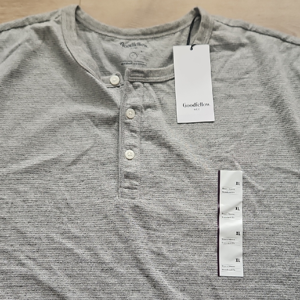Goodfellow & Co Gray Henley Shirt for Men
